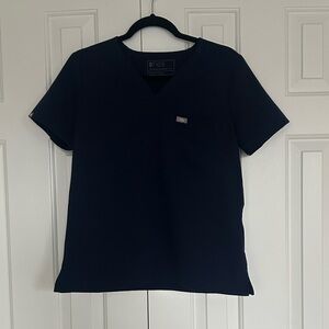 Figs Navy Medical Scrub Top